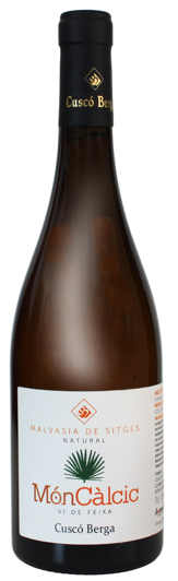 Vino Blanco Natural MónCàlcic Malvasía de Sitges 100% Cuscó Berga